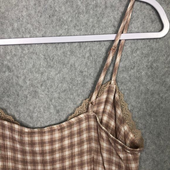 Pink Rose Tank Crop Medium‎ Lace Trim Ruched Preppy Coquette Cowgirl Y2K 90s - Picture 5 of 10